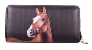 Chestnut Horse Zip Wallet