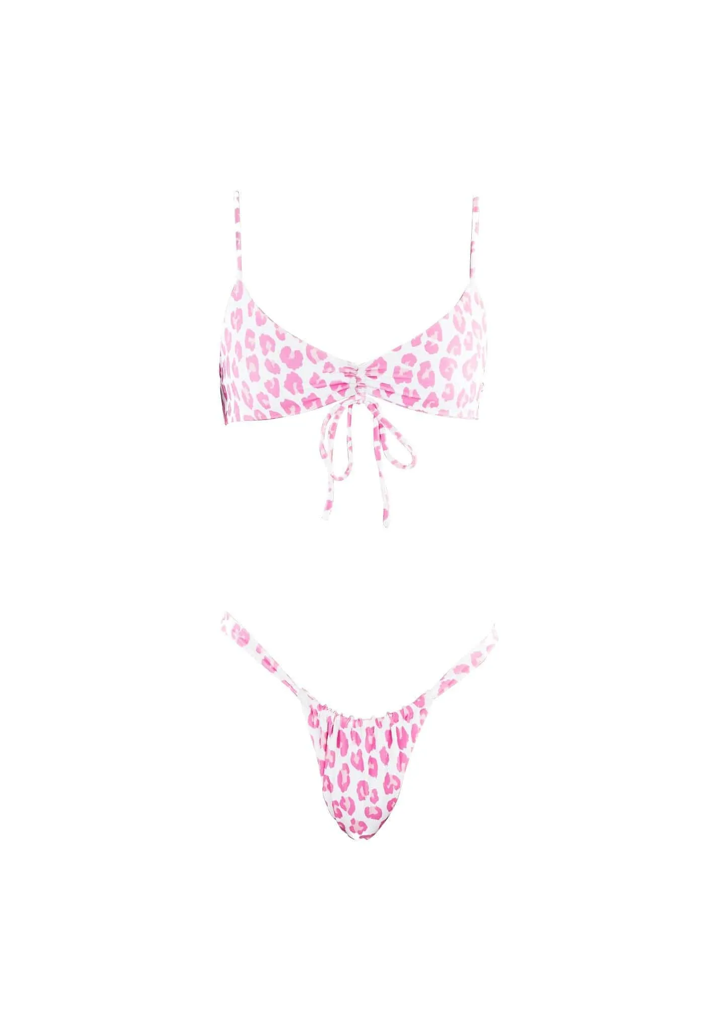 CINDY top - pink leopard