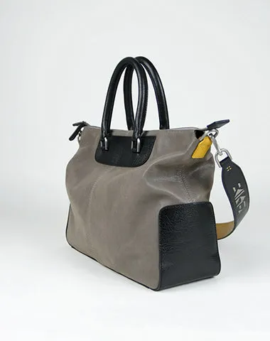 Classic Large Womens Black Leather Work Handbag Purse Leather Shoulder Purse Bag for Ladies