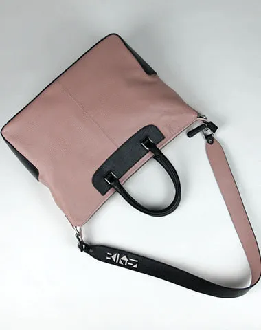 Classic Large Womens Black Leather Work Handbag Purse Leather Shoulder Purse Bag for Ladies