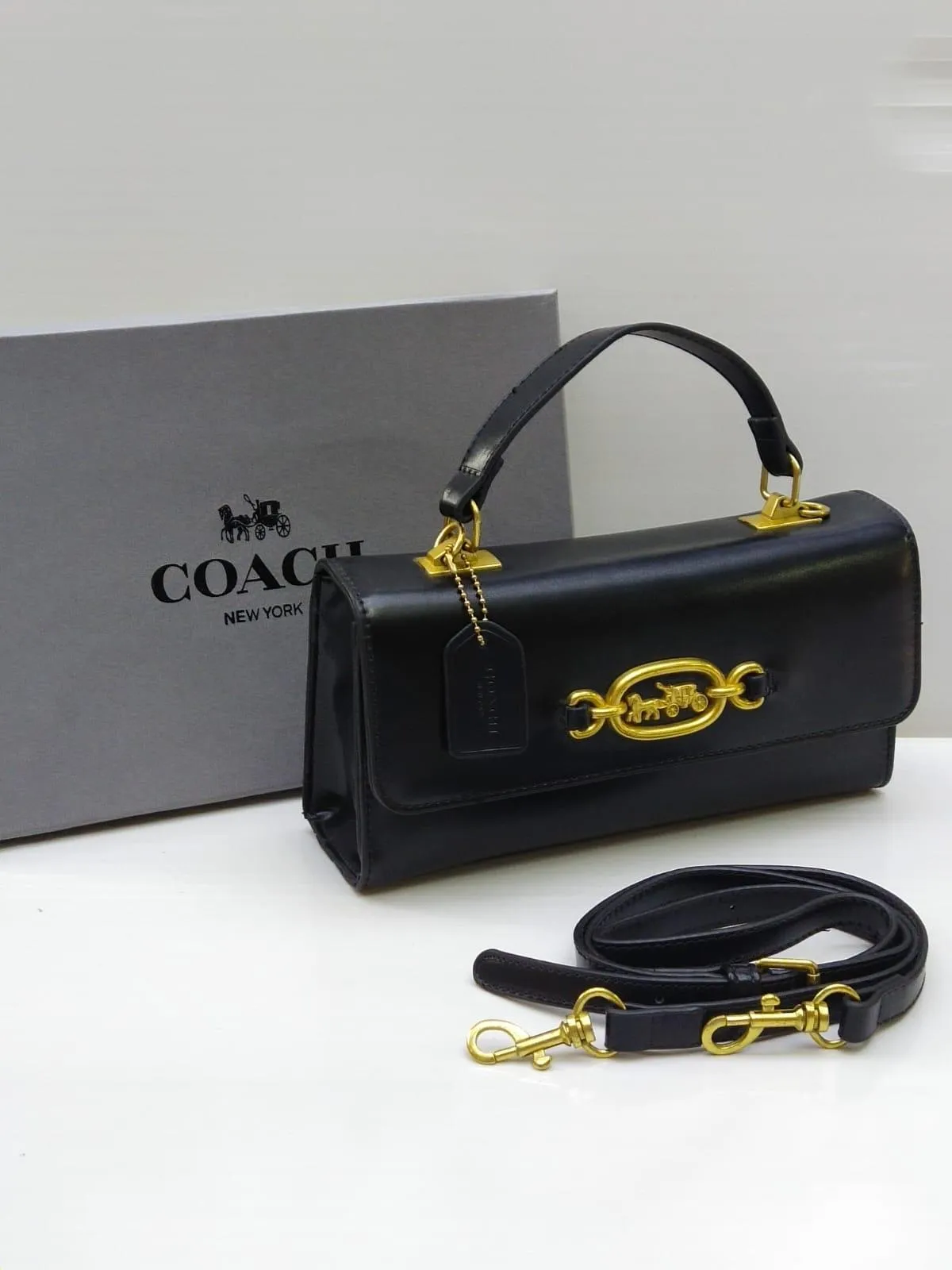 COACH HARLOW TOP HANDLE