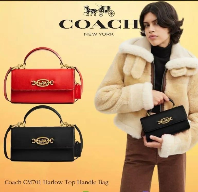 COACH HARLOW TOP HANDLE