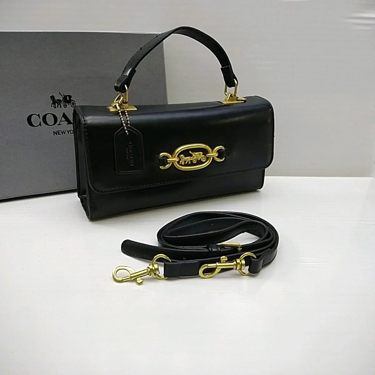 COACH HARLOW TOP HANDLE