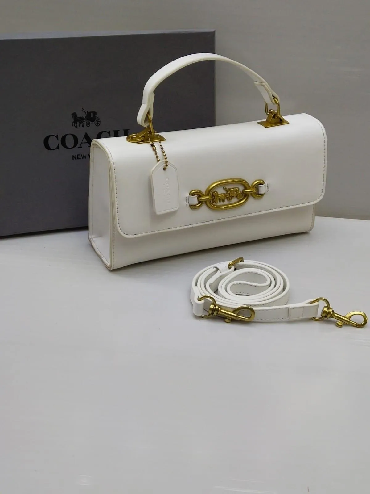 COACH HARLOW TOP HANDLE