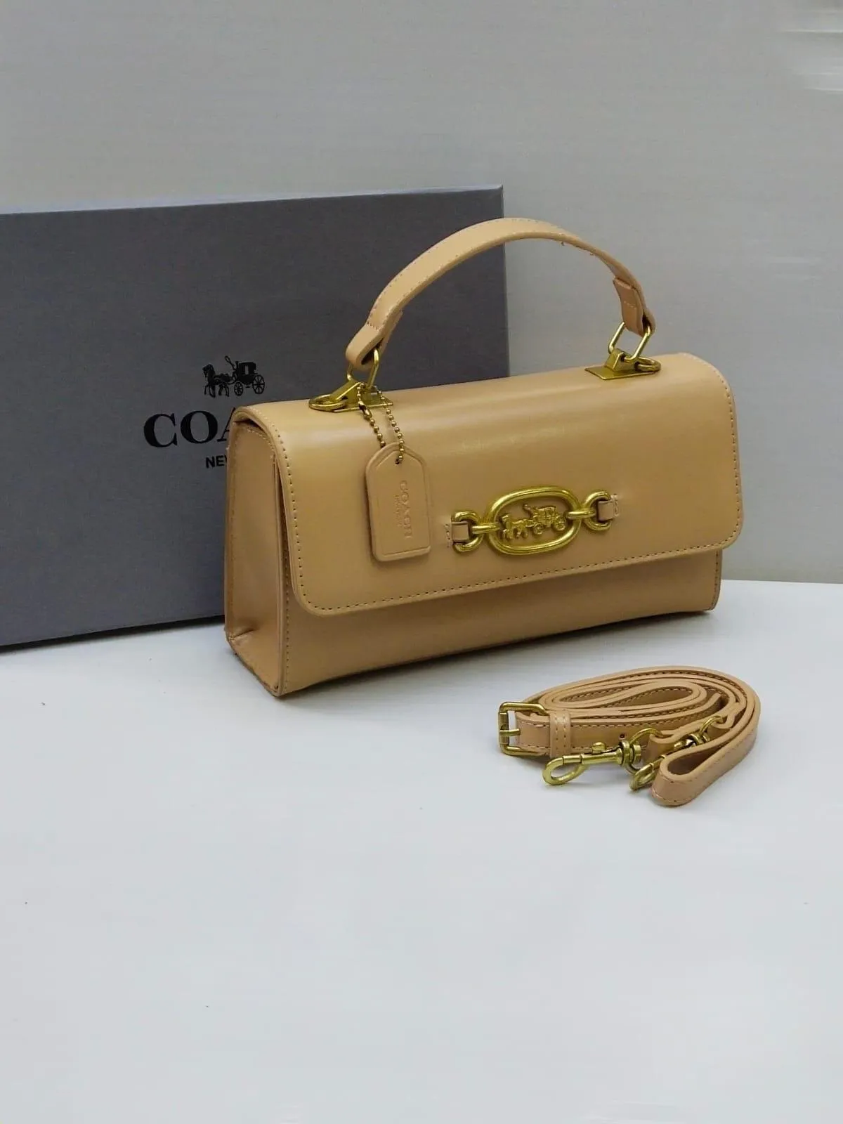 COACH HARLOW TOP HANDLE