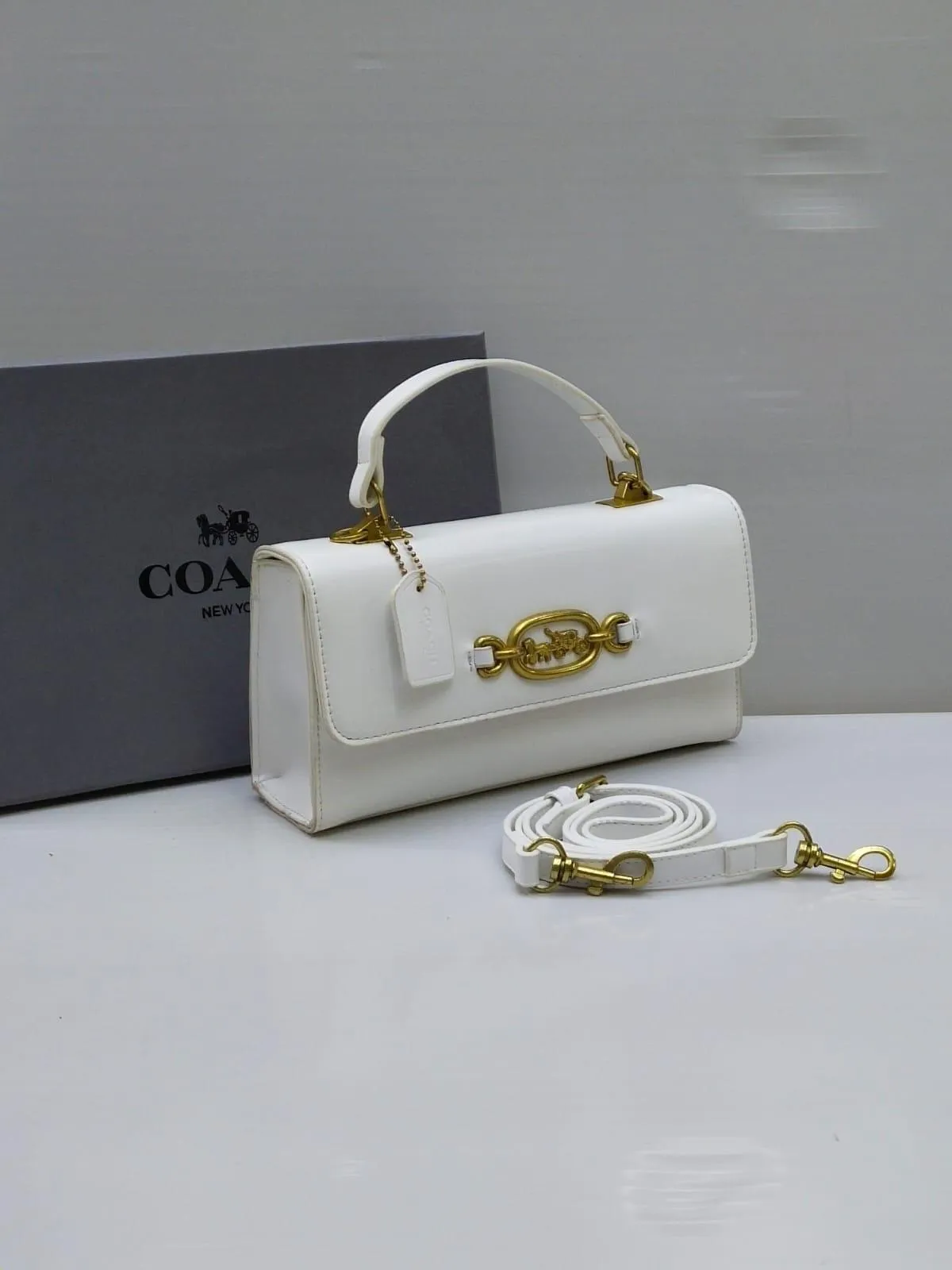 COACH HARLOW TOP HANDLE