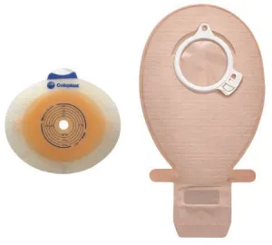 Coloplast SenSura Click Two-Piece Cut-to-fit Convex Light Standard Wear Skin Barrier with Flange and Belt Tabs 5/8" to 7