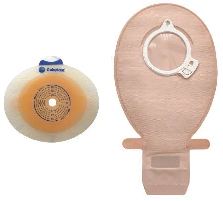 Coloplast SenSura Click Two-Piece Cut-to-fit Convex Light Standard Wear Skin Barrier with Flange and Belt Tabs 5/8" to 7