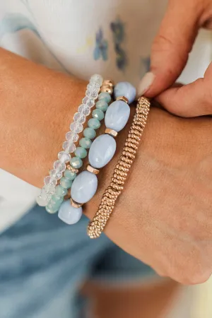 Color Me Impressed Bracelet Set- Light Blue