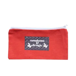 Condoms & Drugs Funny money wallet and make up bag