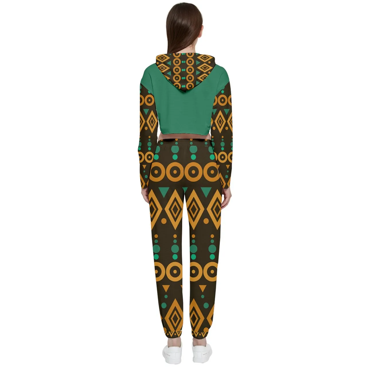 Cropped, Zip Up Lounge Set