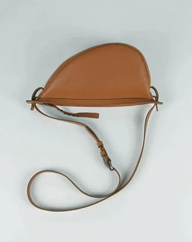 Cute Blue Leather Womens Sling Bag Shoulder Bag Crossbody Saddle Bag for Women