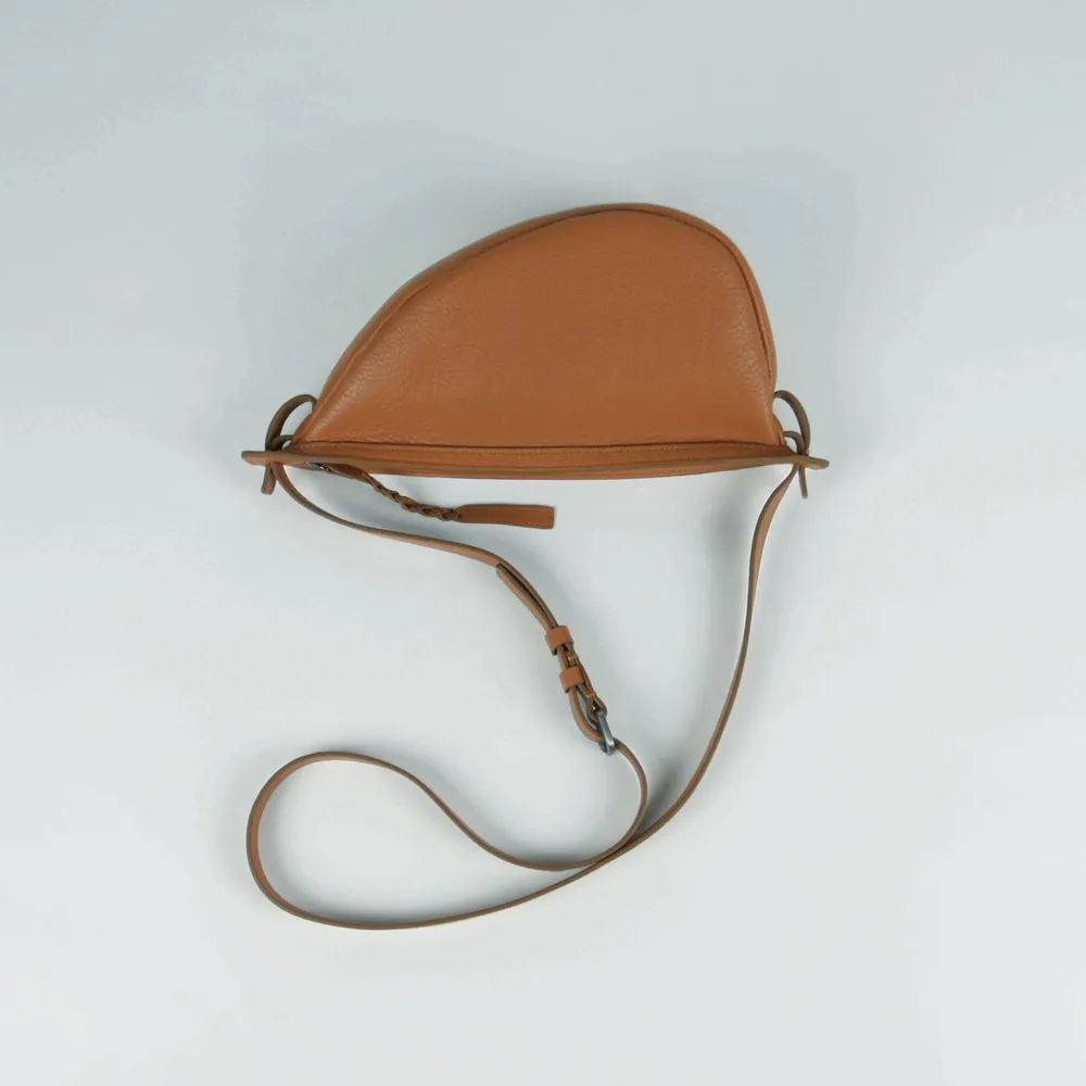 Cute Blue Leather Womens Sling Bag Shoulder Bag Crossbody Saddle Bag for Women