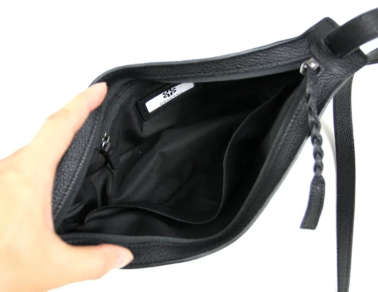 Cute Blue Leather Womens Sling Bag Shoulder Bag Crossbody Saddle Bag for Women