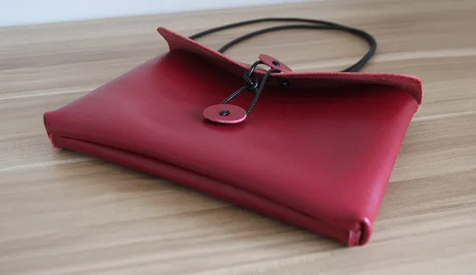 Cute LEATHER WOMEN File SHOULDER BAG Envelope Crossbody Purse FOR WOMEN
