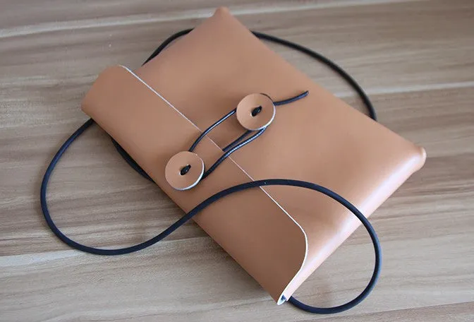 Cute LEATHER WOMEN File SHOULDER BAG Envelope Crossbody Purse FOR WOMEN