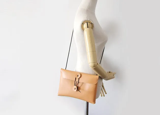 Cute LEATHER WOMEN File SHOULDER BAG Envelope Crossbody Purse FOR WOMEN