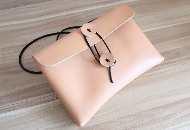 Cute LEATHER WOMEN File SHOULDER BAG Envelope Crossbody Purse FOR WOMEN