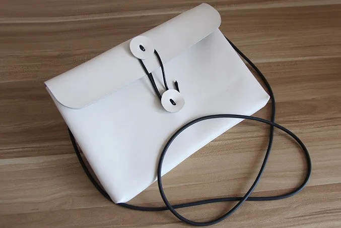 Cute LEATHER WOMEN File SHOULDER BAG Envelope Crossbody Purse FOR WOMEN