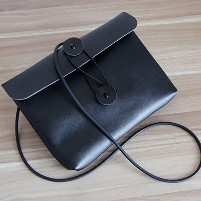 Cute LEATHER WOMEN File SHOULDER BAG Envelope Crossbody Purse FOR WOMEN