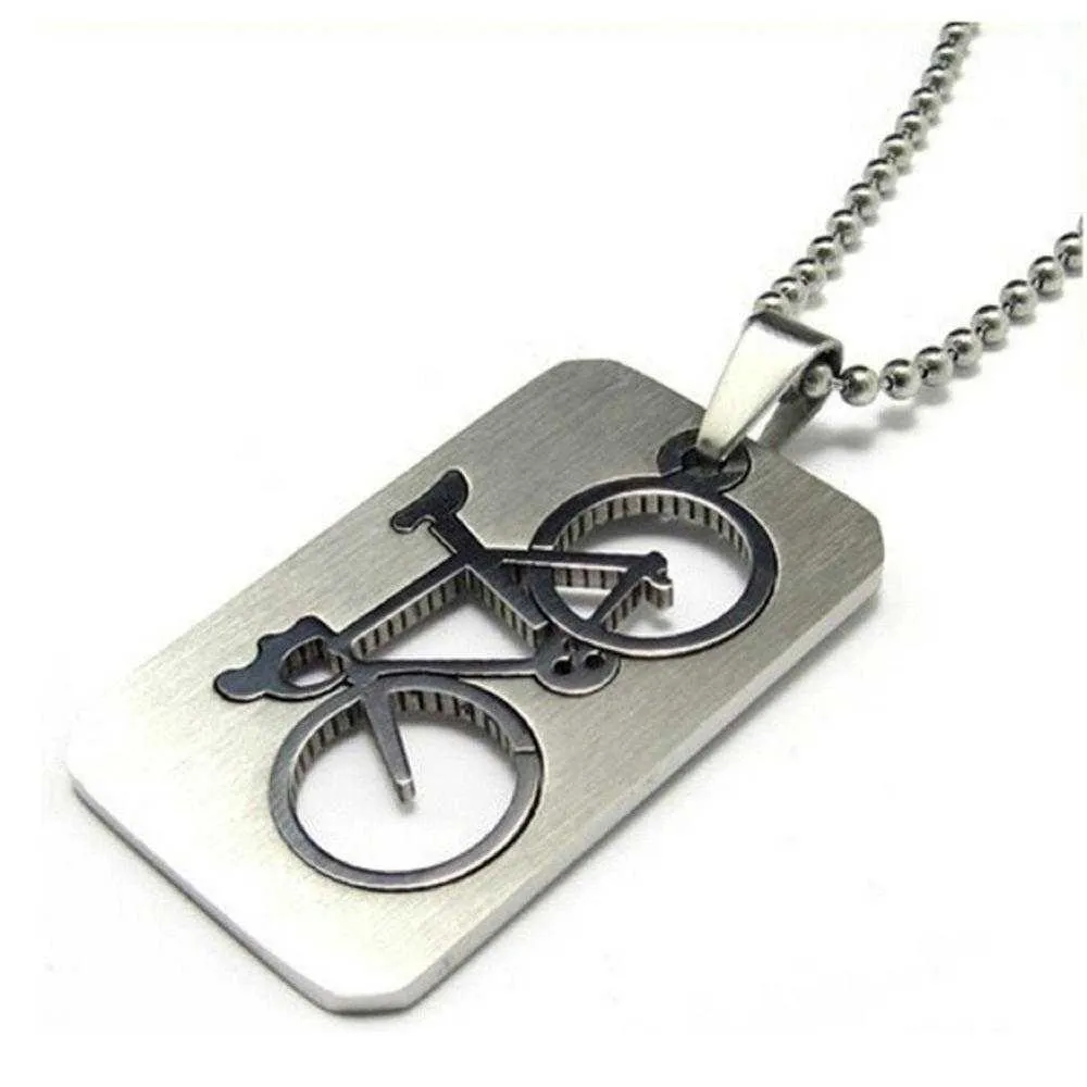 Cycolinks Bicycle Pendant Necklace BOGOF