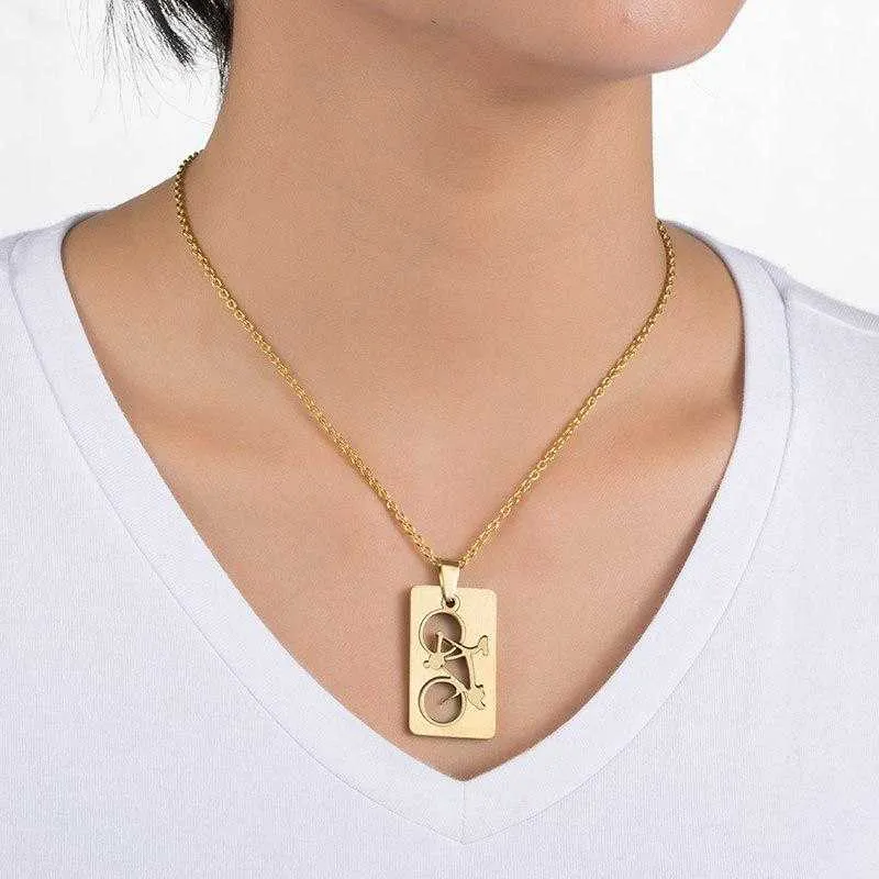 Cycolinks Bicycle Pendant Necklace BOGOF