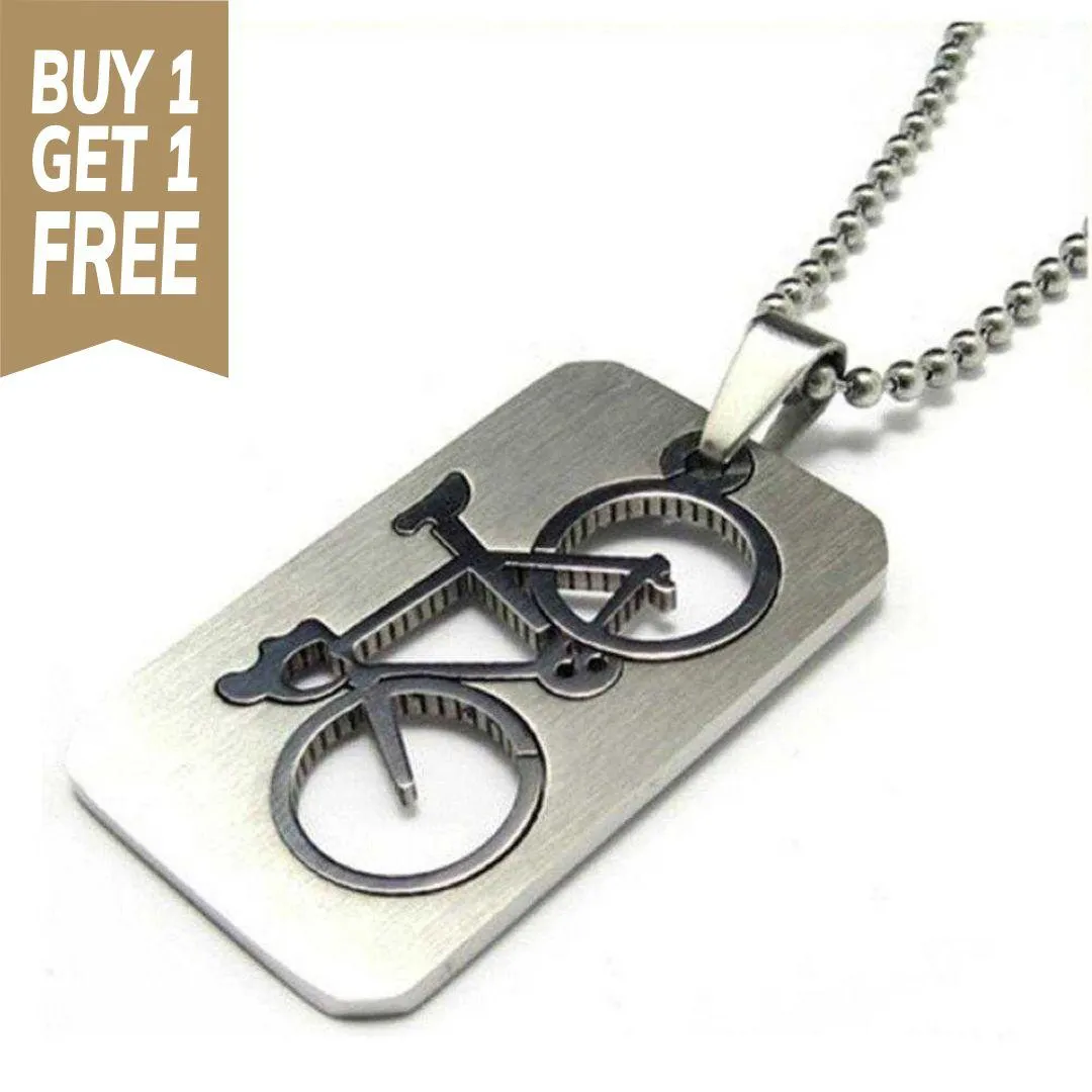 Cycolinks Bicycle Pendant Necklace BOGOF