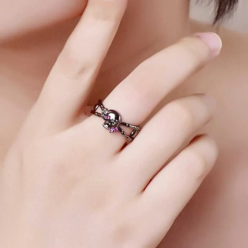 Cycolinks Skull Cross Ring