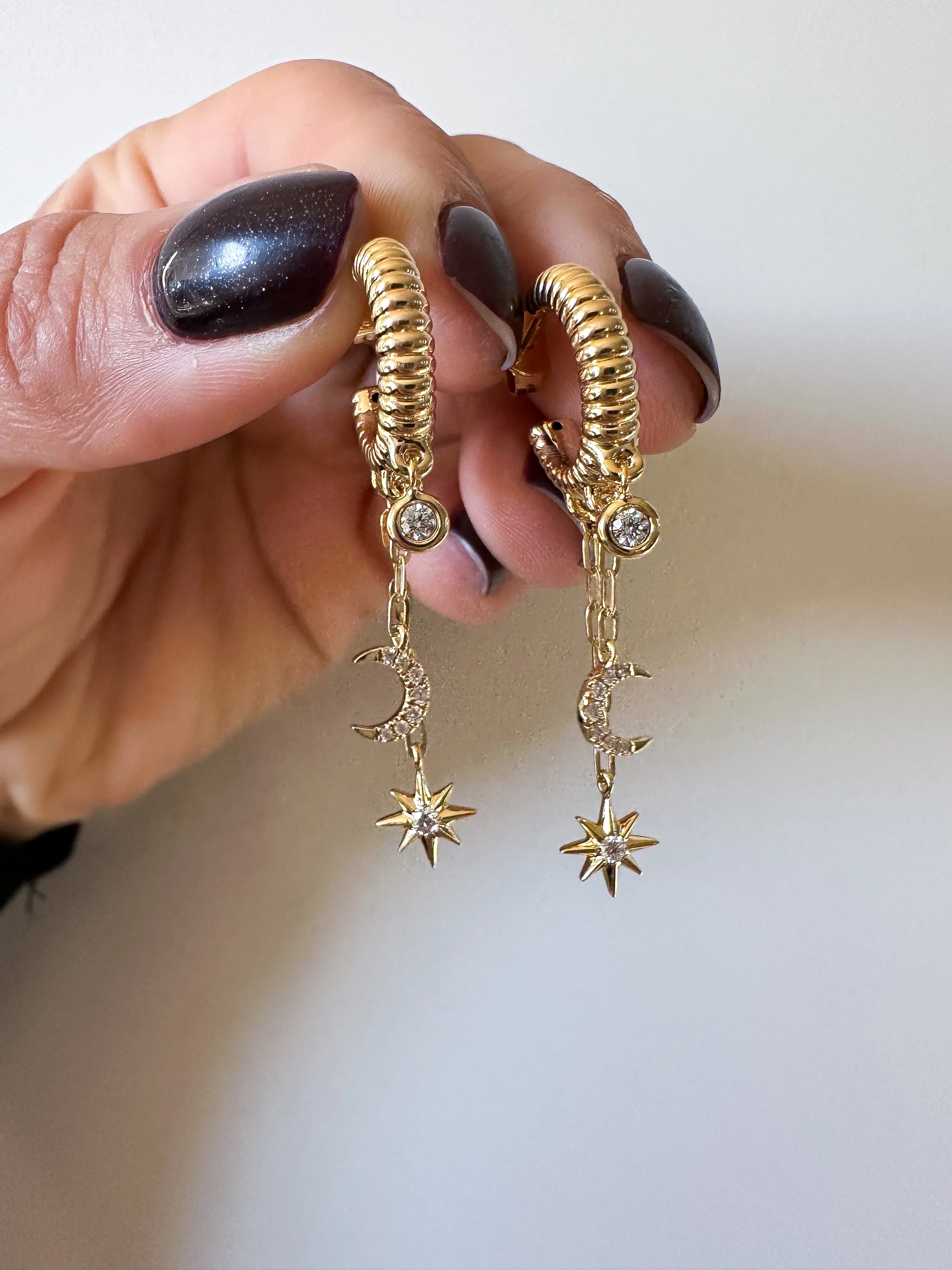 Diamond Galaxy Earrings