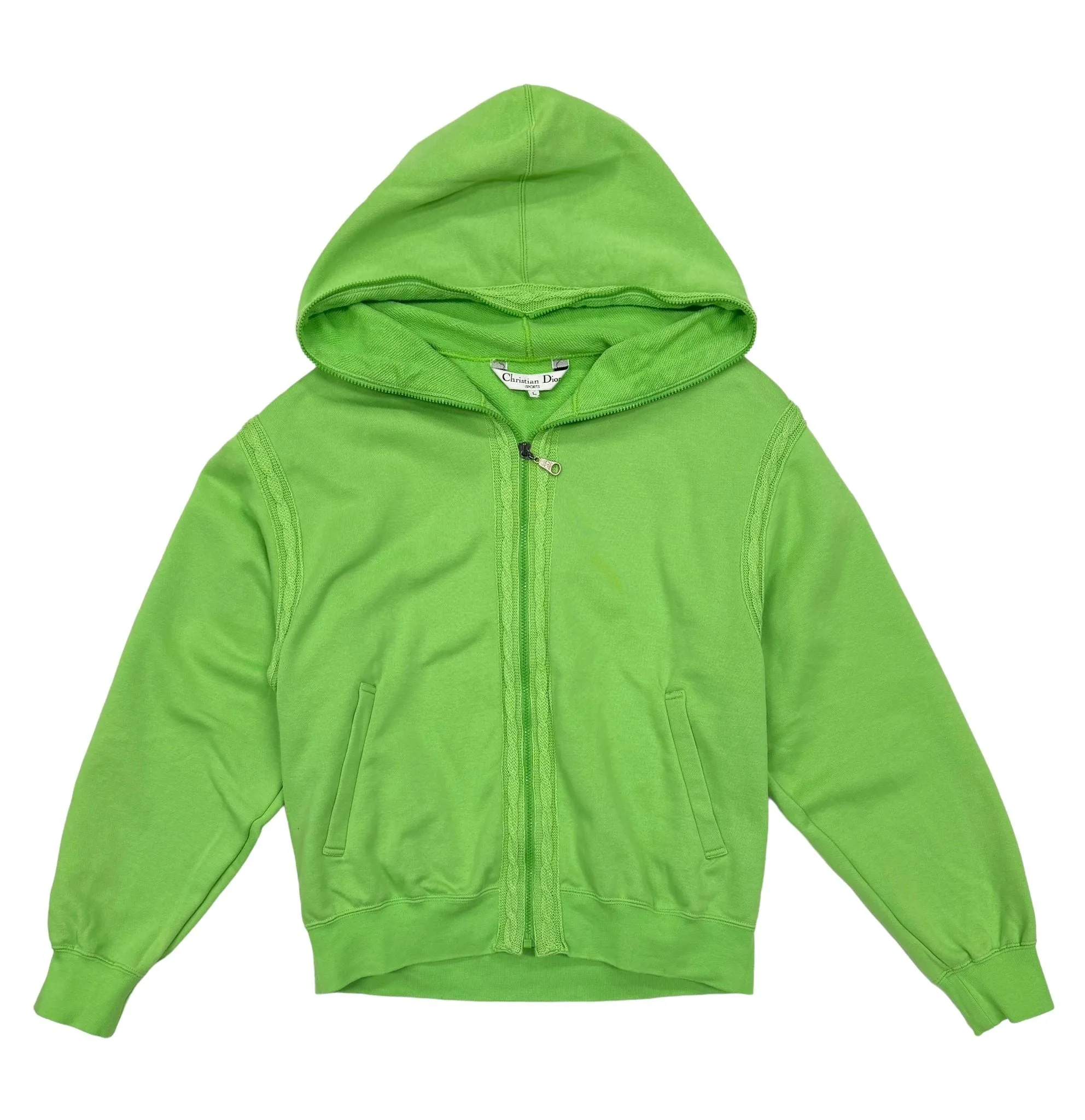 Dior Sport Green Logo Zip Up