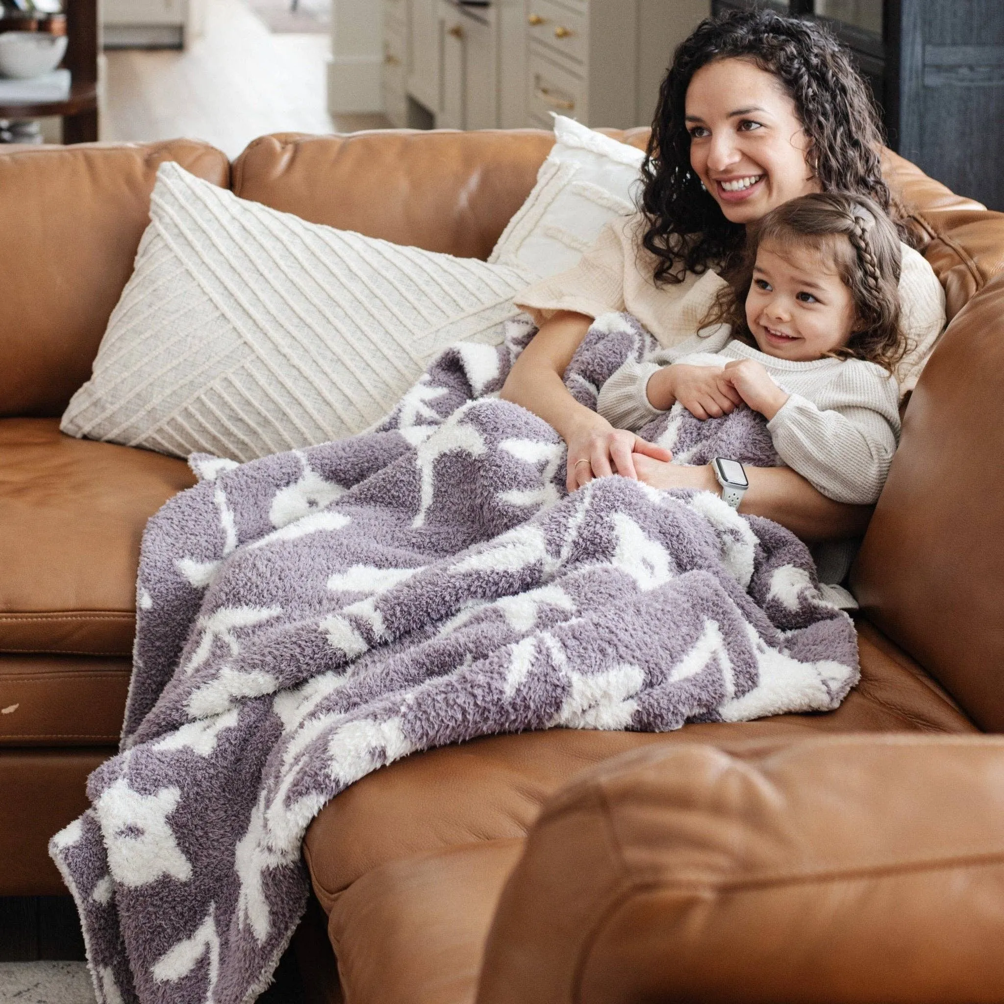 Double-layer Bamboni Toddler Blanket - Pansy