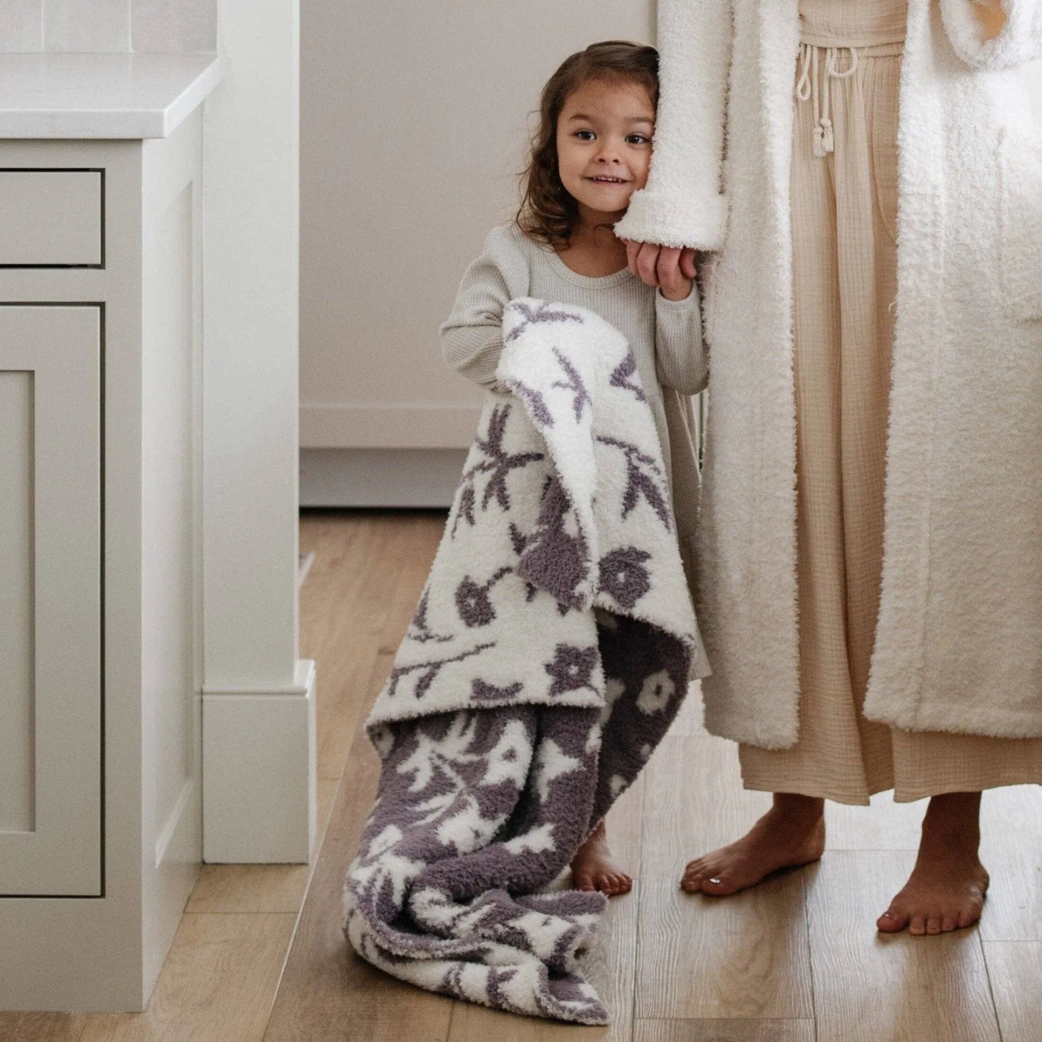 Double-layer Bamboni Toddler Blanket - Pansy