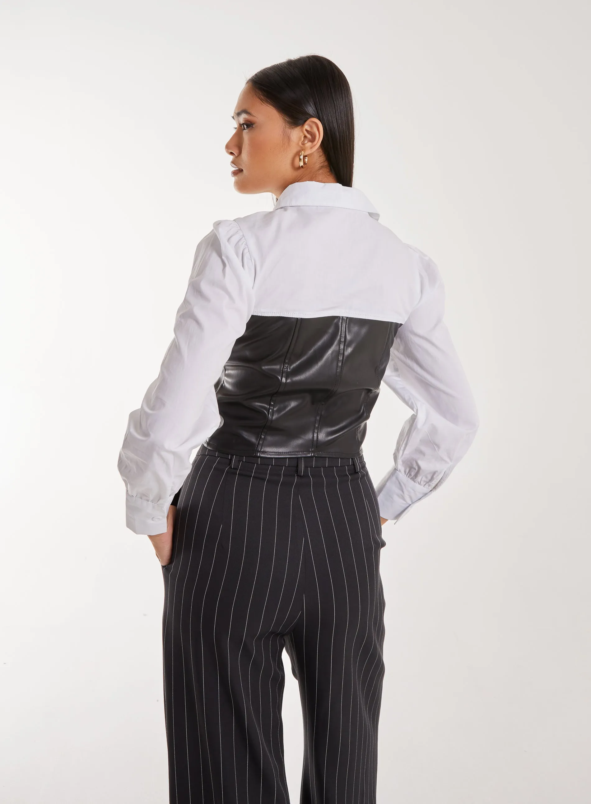 Double Layer Corset Shirt