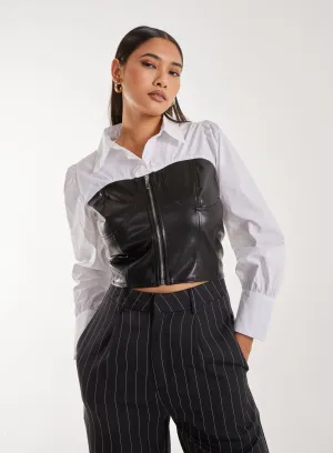 Double Layer Corset Shirt
