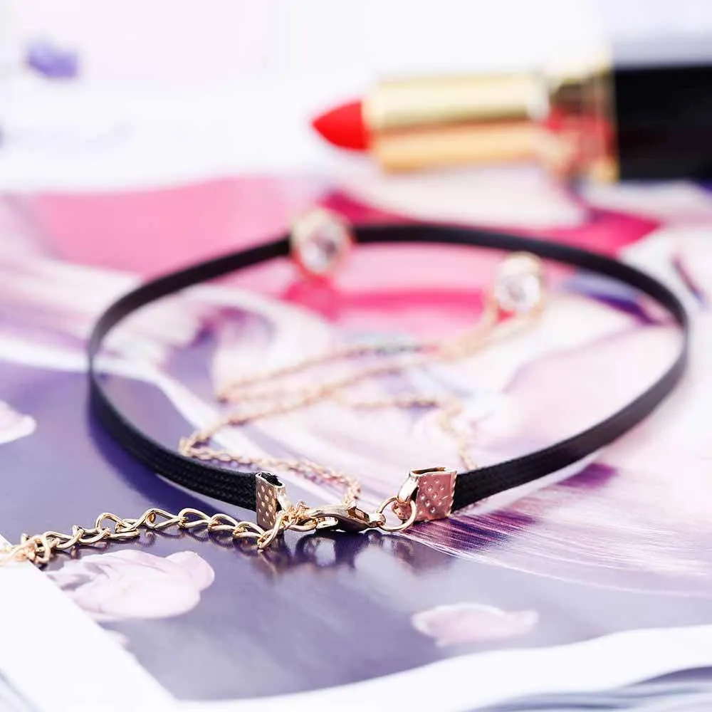 Double Layer Crystal Choker