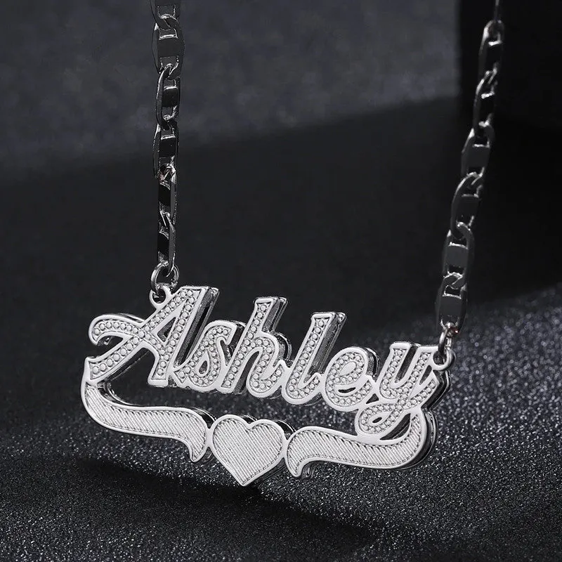 Double Layer Name Necklace