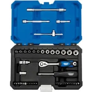 Draper 16479 Multi-Drive Metric Socket Set, 1/4" Sq. Dr. (43 Piece) Dr-16479