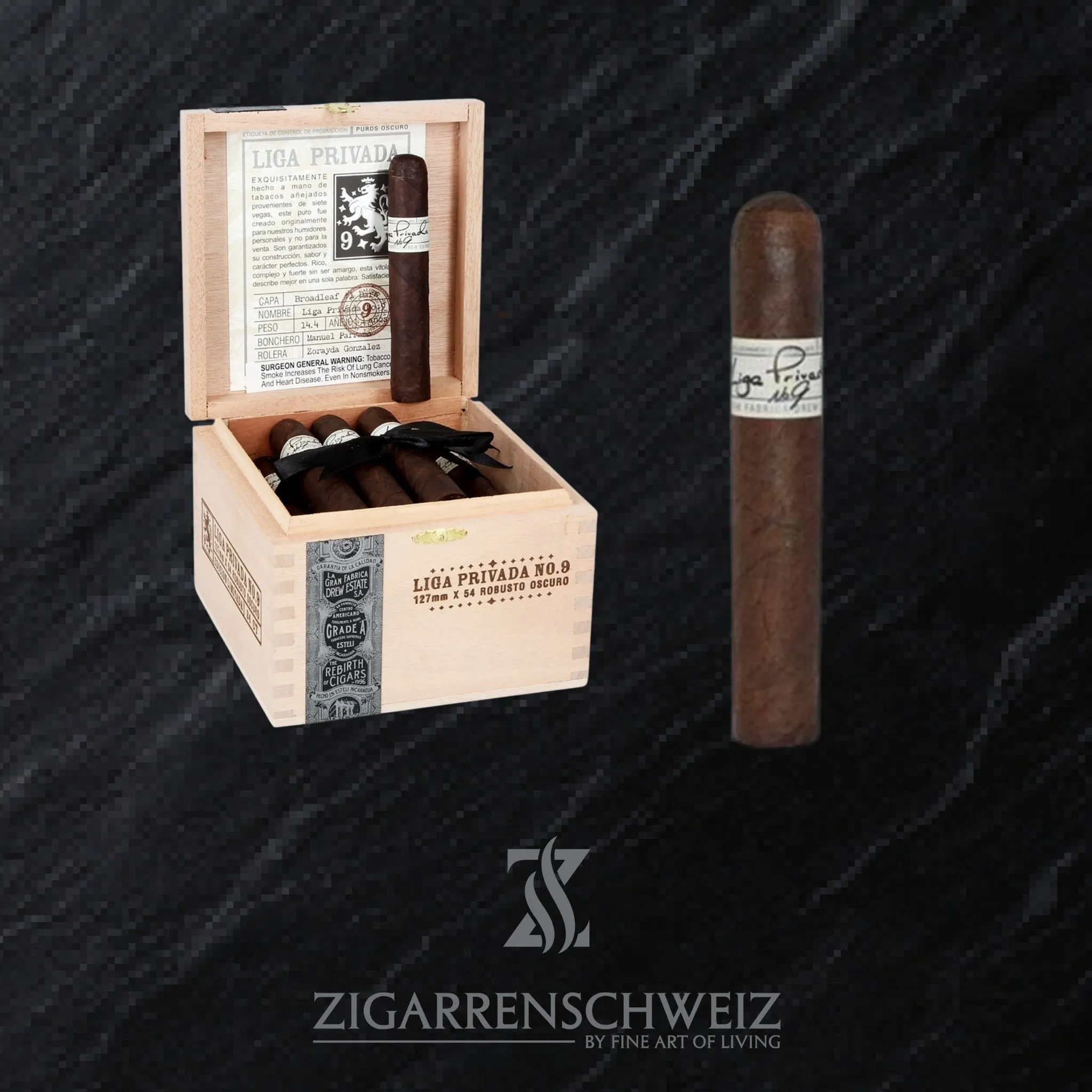 Drew Estate Liga Privada No. 9 Robusto