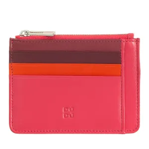 DUDU sachet Credit cards in real colorful leather wallet with zip