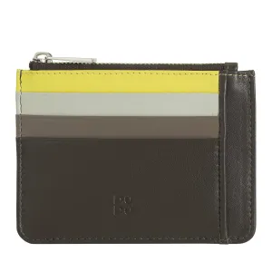 DUDU sachet Credit cards in real colorful leather wallet with zip