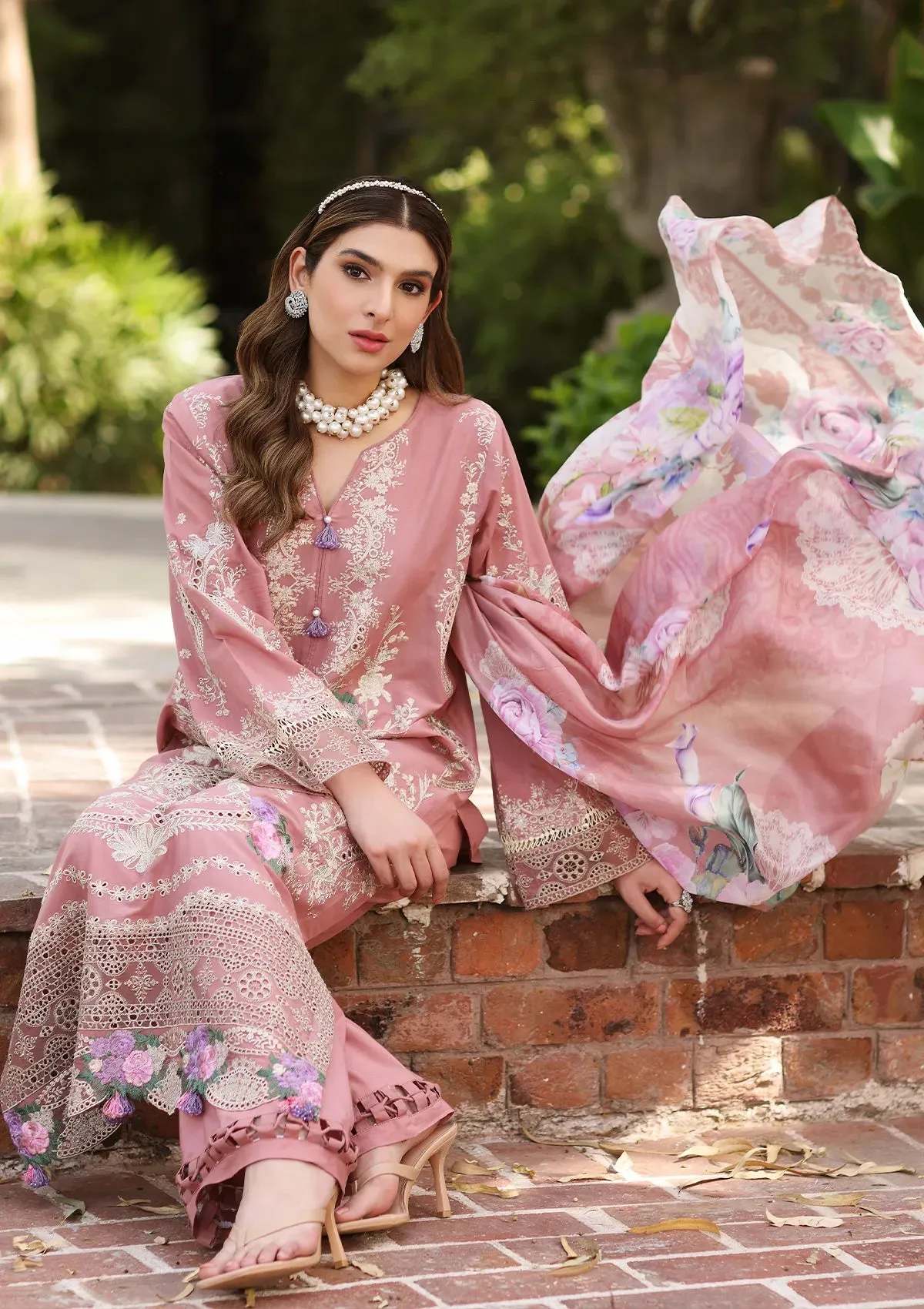 ECF-11B GISELLE |  Elaf Premium festive Chikankari collection2023