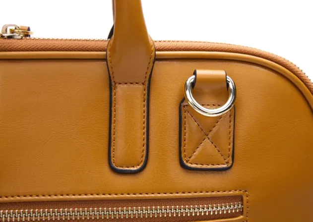 ElegancePro Women's Leather Briefcase - Stylish & Professional Organizer