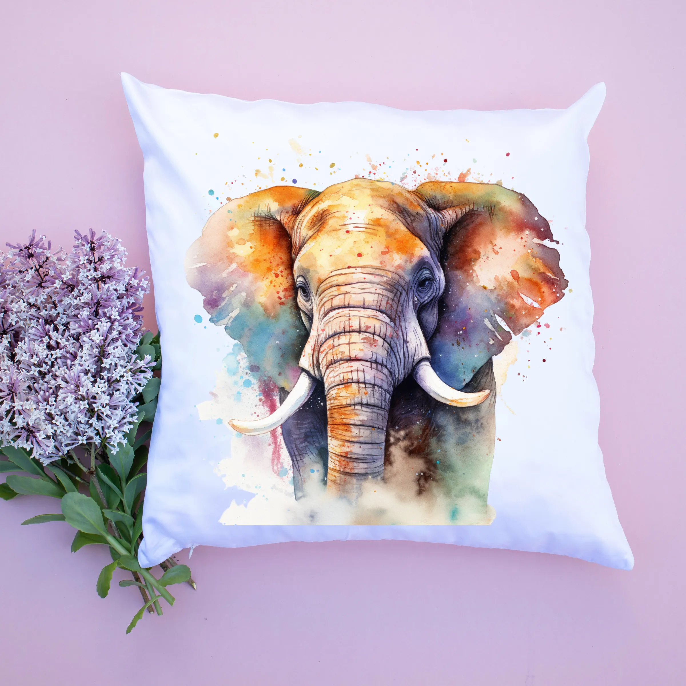 Elephant Canvas Art Printable Digital Art (36x36) ELE001