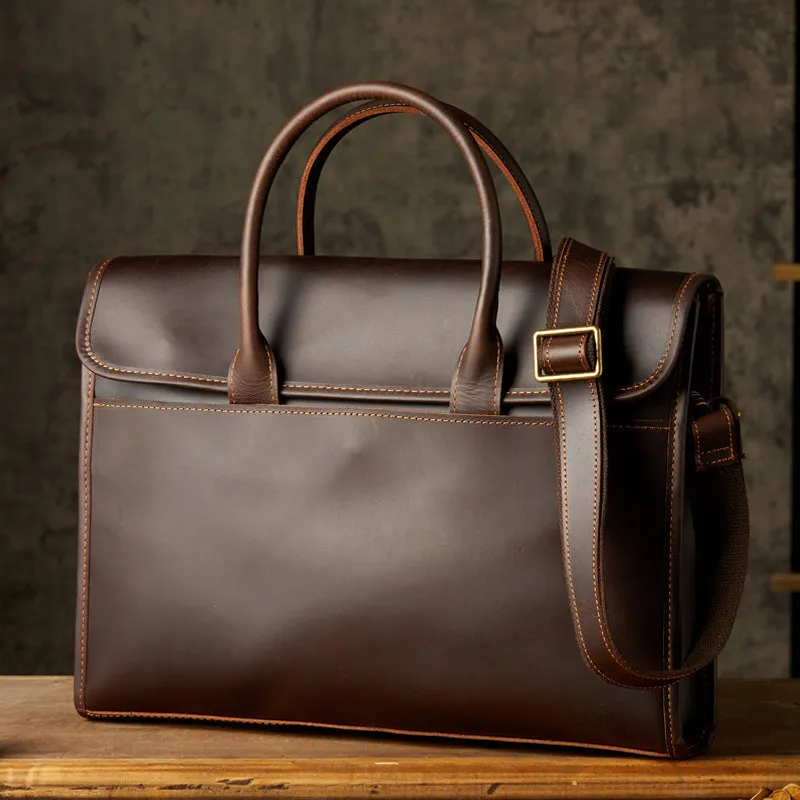 Emissary Sleek Leather Briefcase - Professional & Elegant