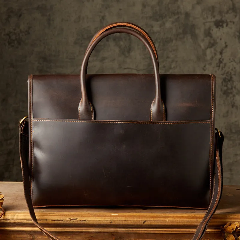 Emissary Sleek Leather Briefcase - Professional & Elegant