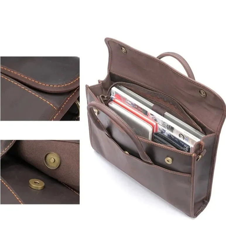 Emissary Sleek Leather Briefcase - Professional & Elegant