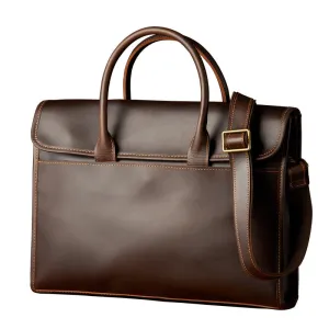Emissary Sleek Leather Briefcase - Professional & Elegant