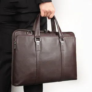 Equinox Classic Leather Briefcase - Timeless Business Elegance