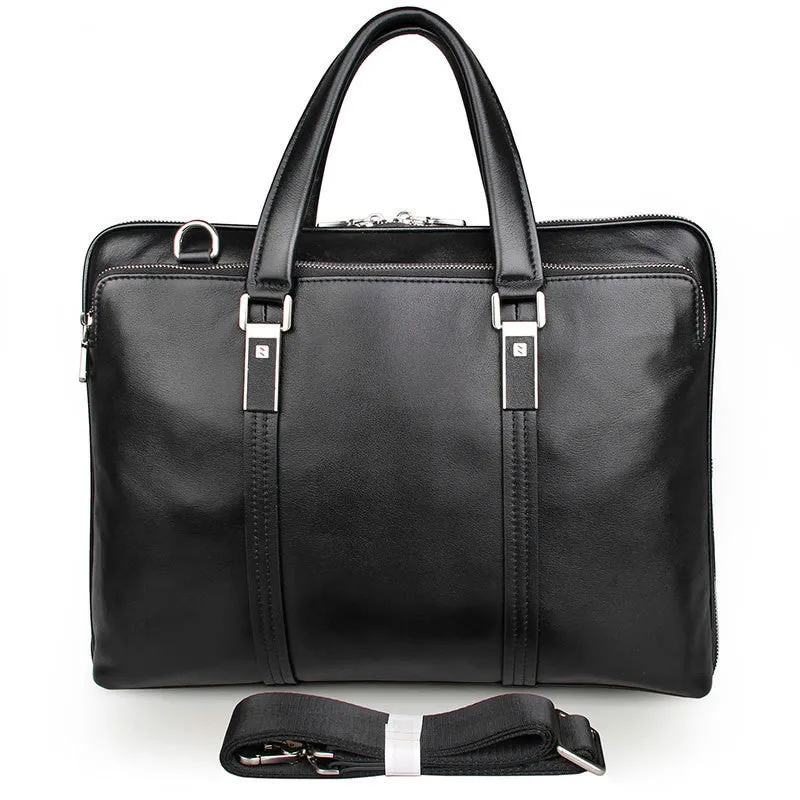 Equinox Classic Leather Briefcase - Timeless Business Elegance