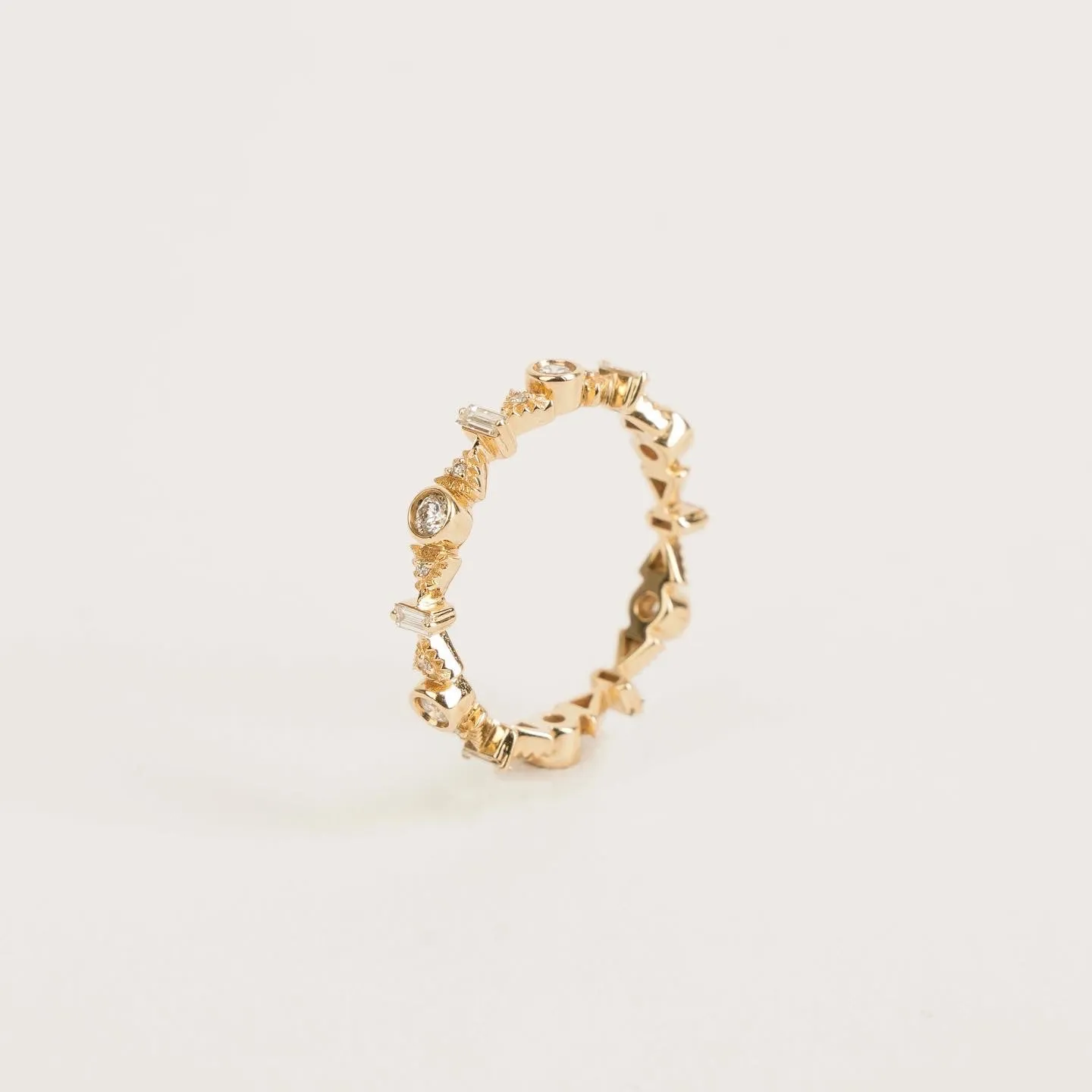 Essence Trio Diamond Eternity Band Ring